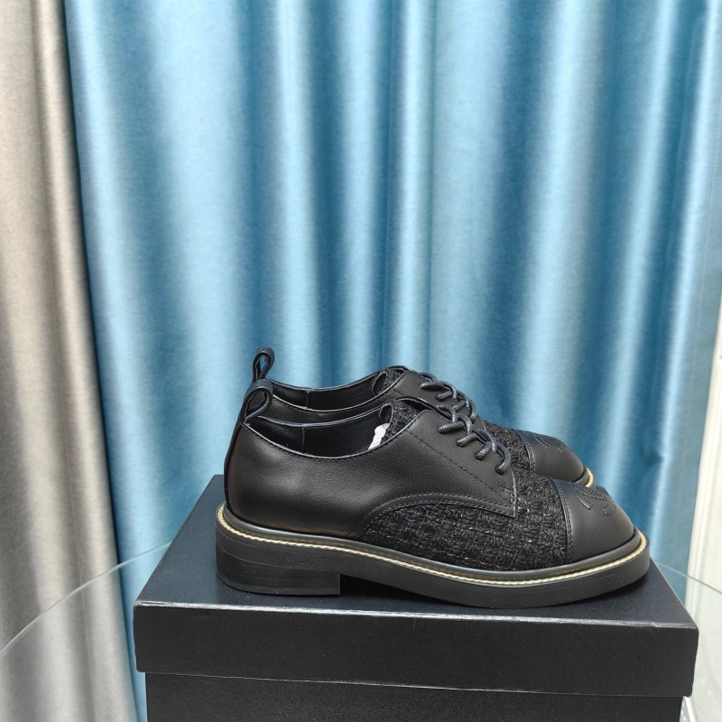 Ch*el leather shoes